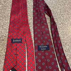 Vintage justers nexk ties